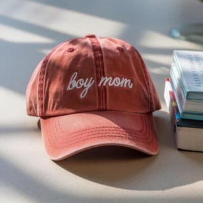 Embroidered Boy Mam Pigment Dyed Hat, Mom of Boys Hat, Cute Mom Life Hat, Mother's Day Gift, Mama of Boys Hat, Boy's Mother Embroidered Hat