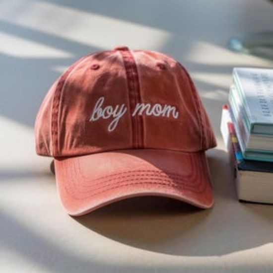 Embroidered Boy Mam Pigment Dyed Hat, Mom of Boys Hat, Cute Mom Life Hat, Mother's Day Gift, Mama of Boys Hat, Boy's Mother Embroidered Hat