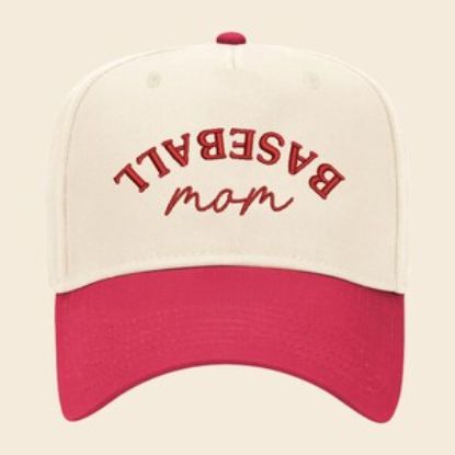 Embroidered Baseball Mom Upside Down Trucker Hat, Baseball Mom Trucker Hat, Game Day Trucker Hat, Baseball Trucker Cap, Baseball Mom Gift