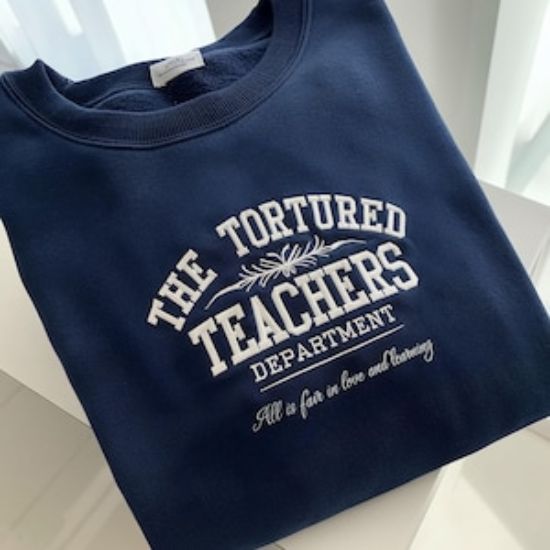 Embroidered Teachers Sweatshirt, Funny Teacher Shirt, Teacher Appreciation, Trendy Teacher Shirt, Funny Teacher Shirt