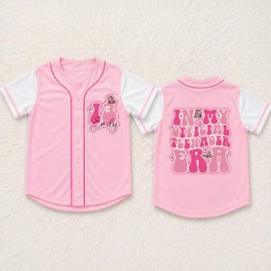 Custom Name In My Official Teenager Era Baseball Jersey Shirt In My Teenage Era Shirt, Custom Number Birthday Shirt, Thirteen Birthday Shirt