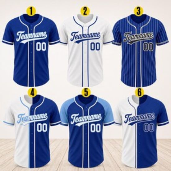 Custom Blue Baseball Jersey, Personalized Name Number Shirt, Team Uniform, Baseball Style Button Shirt Gift, Team Baseball Matching Shirt