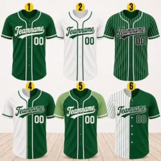 Custom Green Baseball Jersey, Personalized Name Number Shirt, Team Uniform, Baseball Style  Shirt Gift, Team Baseball Matching Green Shirt