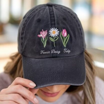 Embroidered Floral  FDT Pigment Dyed Dad Hat, Impeach President Dad Hat, Not My President Hat, Reproductive Rights Hat, Gift for Democrat