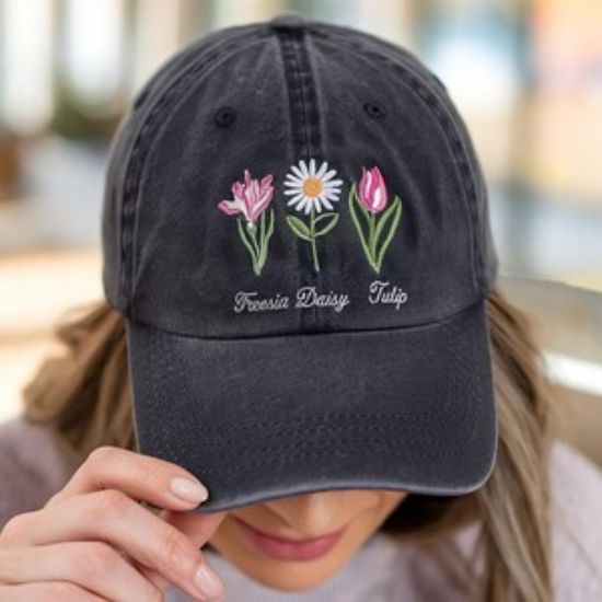 Embroidered Floral  FDT Pigment Dyed Dad Hat, Impeach President Dad Hat, Not My President Hat, Reproductive Rights Hat, Gift for Democrat