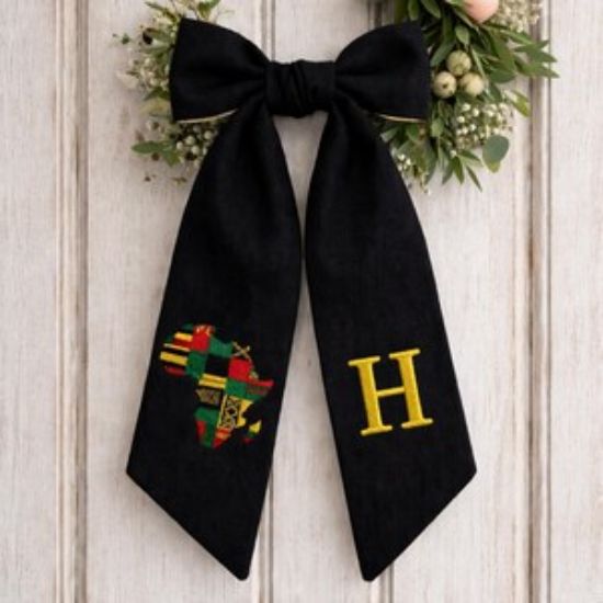 Juneteenth Black Embroidered Sash, African Flag Juneteenth Personalized Sash, I Am Black History Black Lives Matter Sash, Home Decor Afro