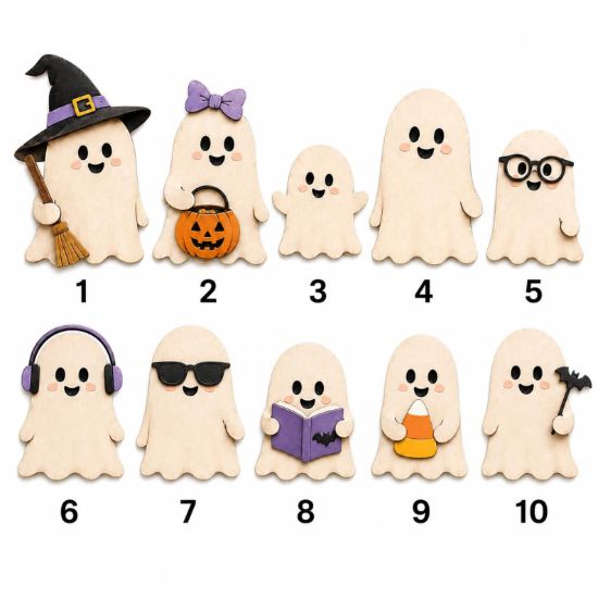 Personalized Boo Crew Halloween Door Hanger, Custom Ghost Family Wooden Sign, Welcome Halloween Door Sign, Spooky Family Porch Decor