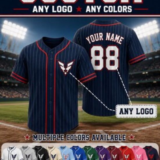 Baseball Jersey Shirt, Logo Jerseys, Personalized Name/Number/Logo Shirt, Team Uniform, Printed/Stitched Jerseys, Gift for Fans/Kid/Youth