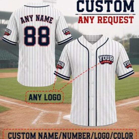 Custom Baseball Jersey, Stitched Name & Number, Team Uniform, Personalized Team sport uniform,  Birthday Gift for Men Women Kid Toddler Fan
