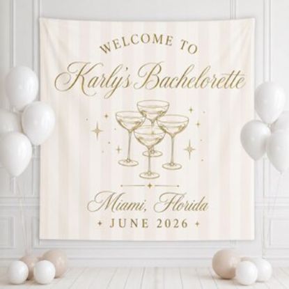 Personalized Bachelorette Tapestry, Bachelorette Banner Decor Party, Custom Bachelorette Tapestry, Pick Your Own Colors Bachelorette Party