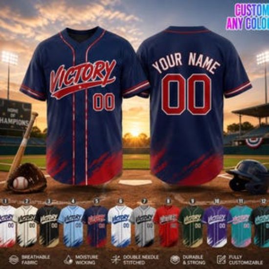Personalized Name Team Baseball Jersey, Custom Stripe Line Color Jersey Shirt For Baseball Fans,Number Baseball Team Couple Jersey