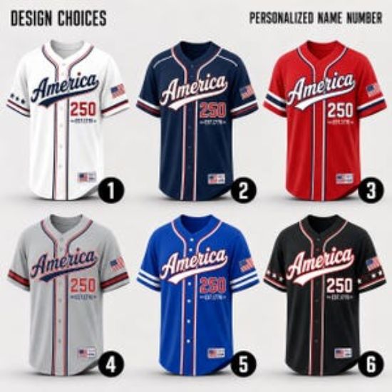 Personalized Baseball Jersey Team, 4th of July Baseball Shirt, USA Patriotic Jersey, Custom Name Number Independence Day Outfit Team