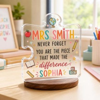 Personalized Teacher Thank You Acrylic Plaque, Retirement Gift, Thank You Gift, Teacher Appreciation Gift, Graduation Back To School