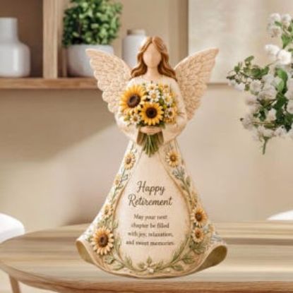 Personalized Retirement Angel Wooden Block, Custom Retirement Gifts For Women, Retired Coworker Teacher Nurse Gift, Happy 2026 Keepsake