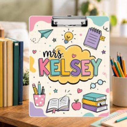 Custom Teacher Clipboard, Personalized Teacher Gift, Teacher Appreciation Gift, End Of Year Gift, Back To School Classroom Supplies